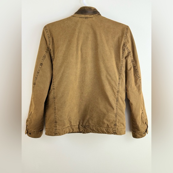 Levi's Men's Canvas Full-Zip Five-Pocket Khaki Trucker Jacket, Size Medium - Picture 4 of 15